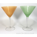 custom creative unique colored goblet cocktail glasses set